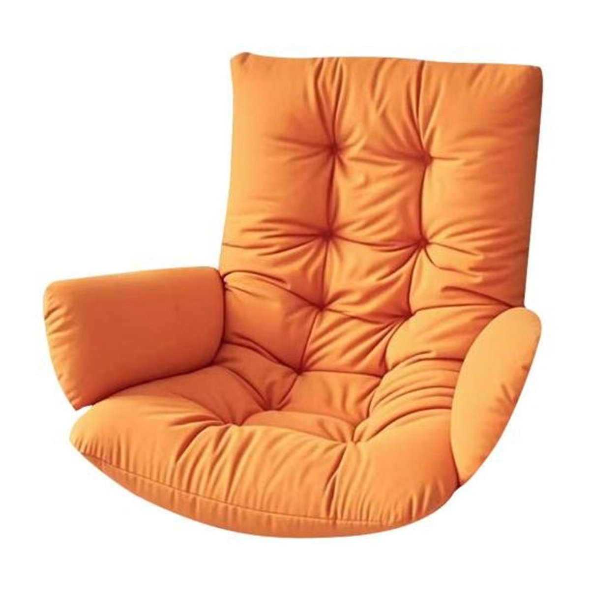 Hercules Wasserdichtes Eiersesselkissen aus Polyester für Korbschaukel mit Armlehnen, Orange, Breite: 120 cm - Bild 1