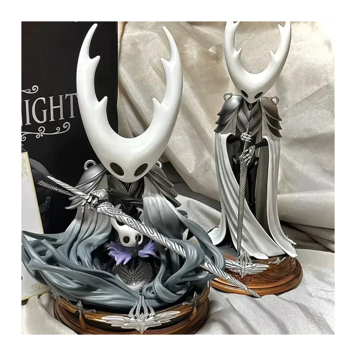 HEROCROSS Hollow Knight Actionfiguren Serie aus Kunstharz in Weiß als dekorative Sammlerfiguren und Desktop Ornament - Bild 2