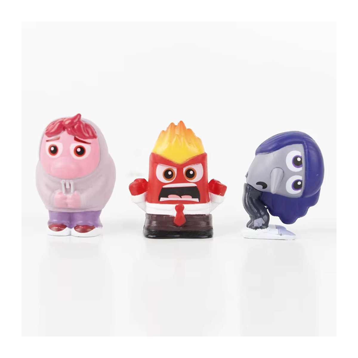 HEROCROSS Inside Out 2 Action Figuren Set aus 9 Teilen, Mehrfarbige Figuren von Freude, Traurigkeit, Wut, Ekel und Angst als Dekorative Schreibtisch Ornamente für Kinder - Bild 2