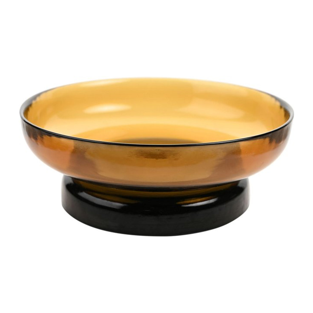 Hestia Erhöhte Glasschale in Orange, Klein - Bild 1