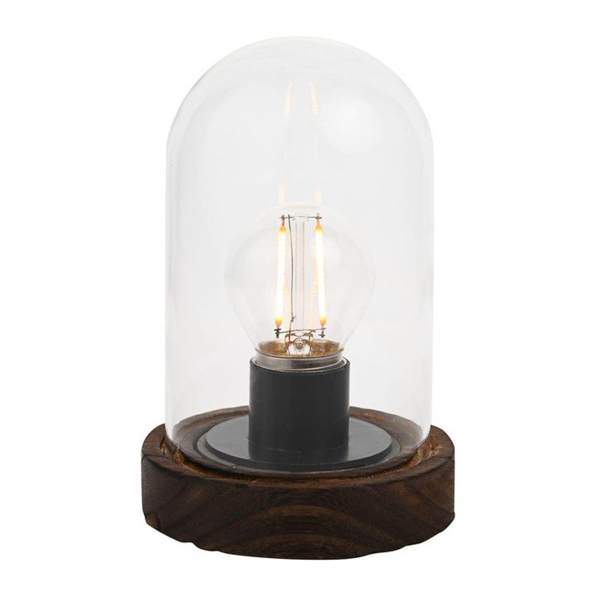 Hestia LED Leuchtende Glaskuppel mit integriertem warmweißem LED in Transparent Weiß - Bild 1