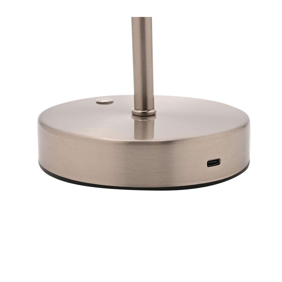 Hestia Nickel USB Touch Tischleuchte mit Schirm in Kristalloptik, Farbe: Silber, Höhe: 30,0 cm, Breite: 15,5 cm - Bild 2
