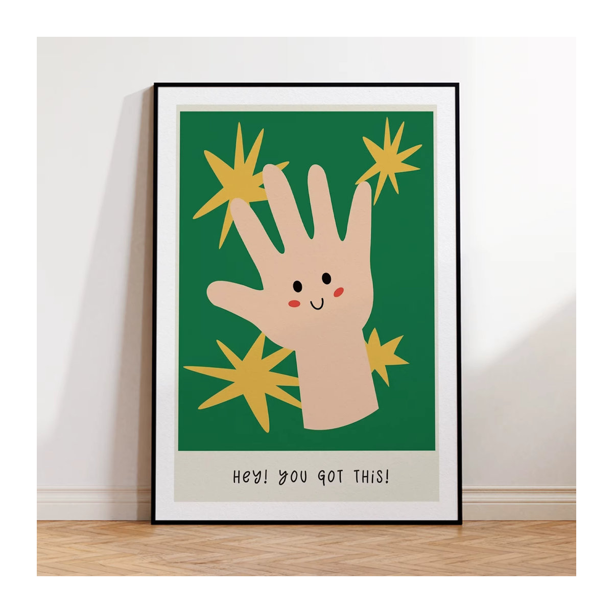 Hey You Got This Wandkunstdruck Leinwandgemälde im Portraitformat für deine Heimdekoration - Bild 2