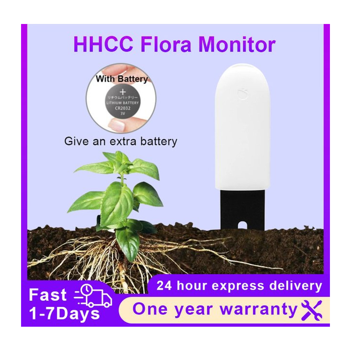 HHCC Flora Monitor Global Version Bodenwassertester Sensor für die Xiaomi Mijia App zur Pflanzenpflege - Bild 1