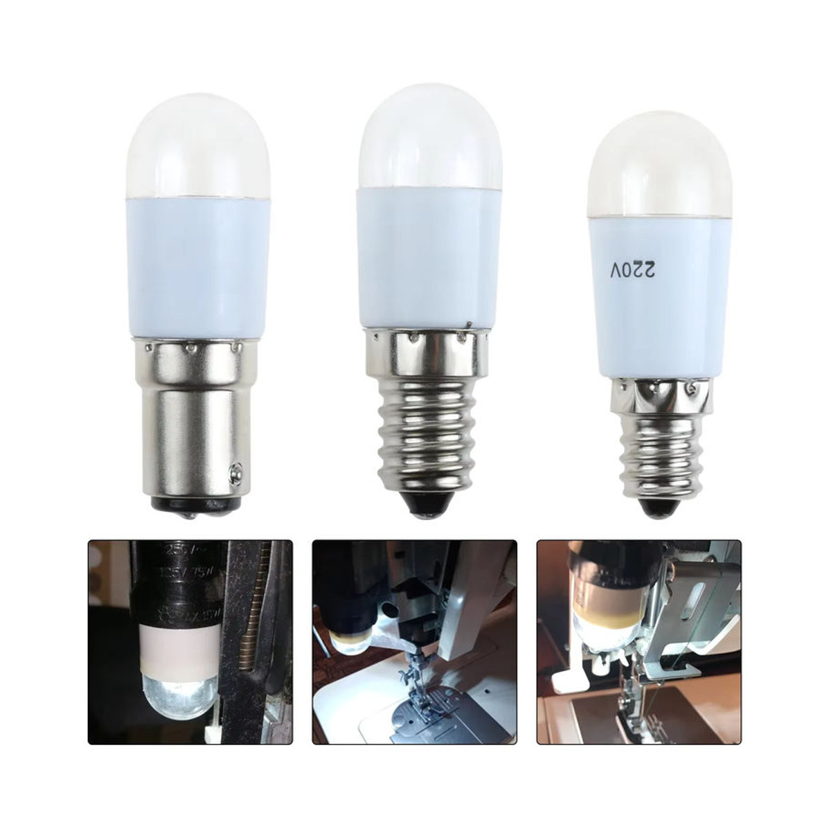 Hicello Universal LED Nähmaschinenlampe für Haushalt und DIY, 1W, E12, 220V - Bild 5