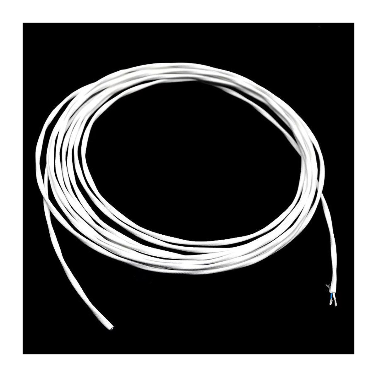HighBass Versilbertes und abgeschirmtes Bulk-Audiokabel in Weiß für RCA, DC und symmetrisches XLR als HiFi-Lautsprecherkabel - Bild 5
