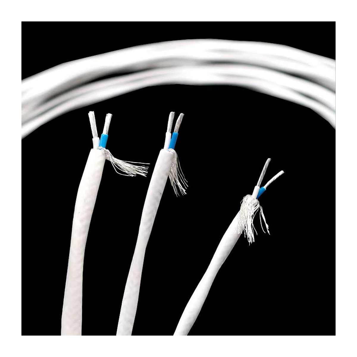 HighBass Versilbertes und abgeschirmtes Bulk-Audiokabel in Weiß für RCA, DC und symmetrisches XLR als HiFi-Lautsprecherkabel - Bild 6