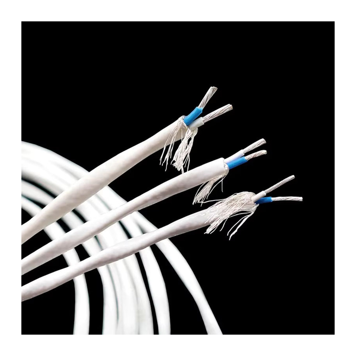 HighBass Versilbertes und abgeschirmtes Bulk-Audiokabel in Weiß für RCA, DC und symmetrisches XLR als HiFi-Lautsprecherkabel - Bild 7