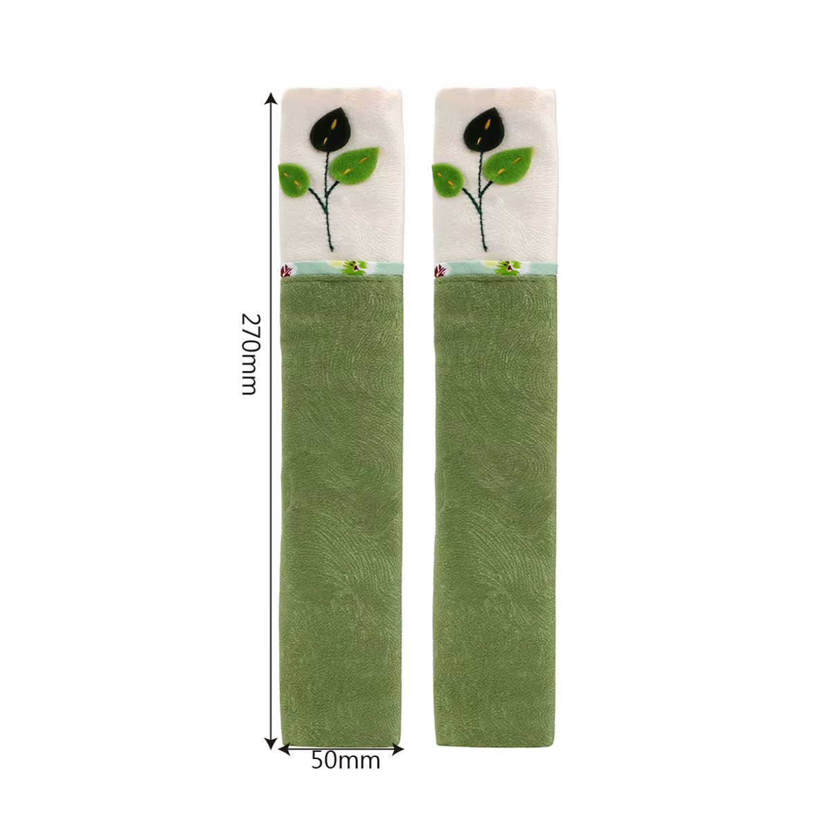 Hilife Anti-Rutsch-Schutzhandschuhe aus Baumwolle für Ofentürgriffe und Kühlschrankgriffe, Farbe: Green Tree - Bild 2