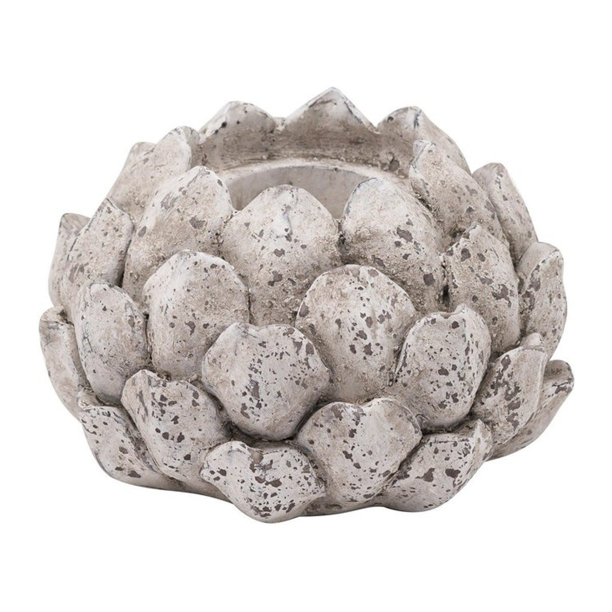 Hill Interiors Eichel-Kerzenhalter aus Keramik in Grau, Höhe: 14 cm, Breite: 14 cm, Tiefe: 14 cm - Bild 1
