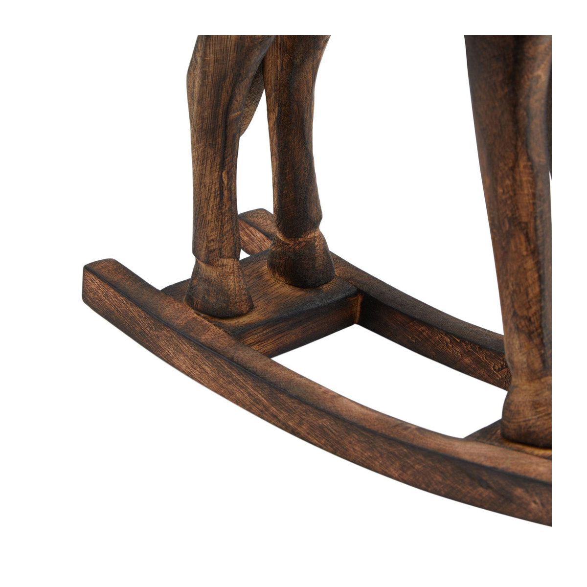Hill Interiors Schaukelpferd Dekoration aus Holz in Braun im Vintage-Stil - Bild 2