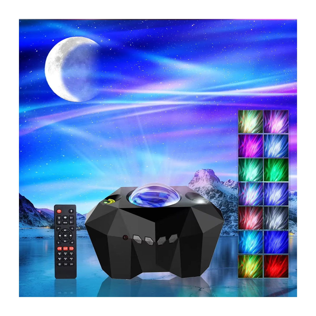 Himist Aurora Galaxy Sternenprojektor mit Bluetooth Musik und Nordlicht-Effekt für dein Schlafzimmer - Bild 3