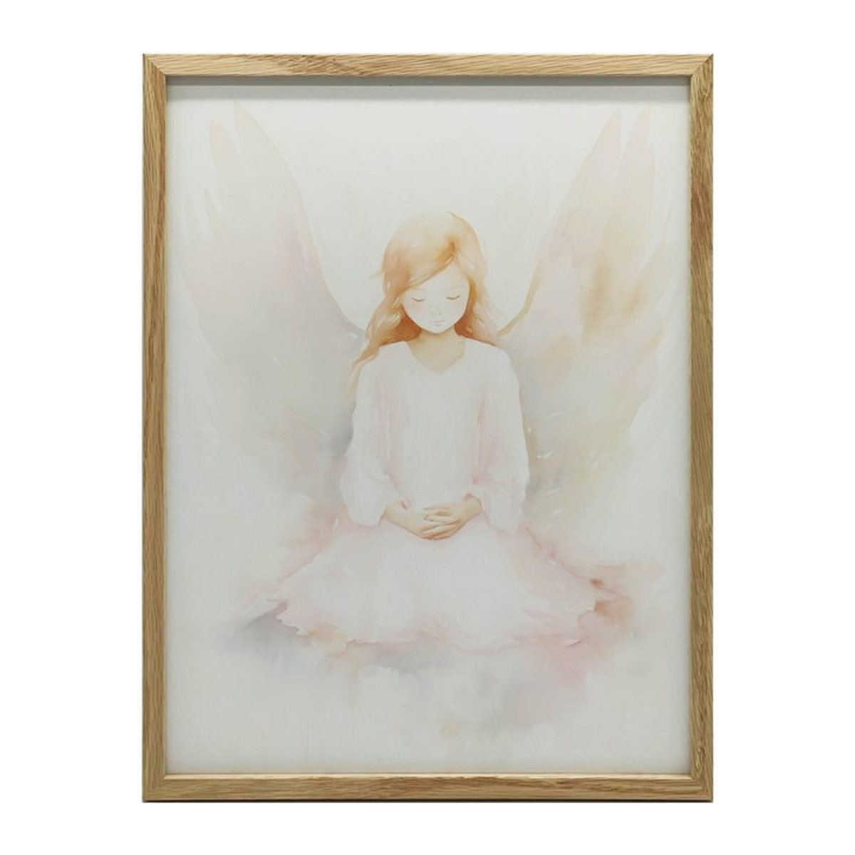 Himmlischer Wächter Wandbild mit schwarzem Aluminiumrahmen, Breite: 30 cm, Höhe: 40 cm - Bild 1