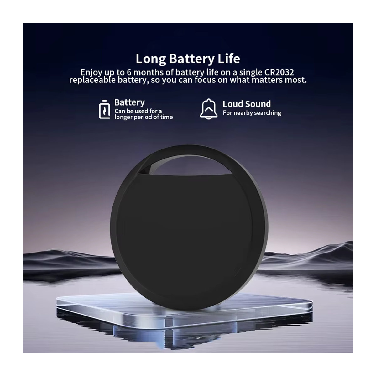 HIMOJO Bluetooth GPS Tracker Schwarz Minimalistisch für Android und Google Find My Device App als Schlüssel Finder und Pet Locator für Xiaomi und Samsung Handys - Bild 4