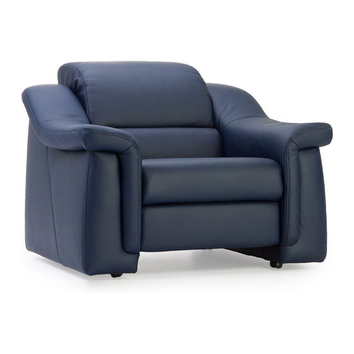 Himolla Einzelsessel FÜRTH 1 in Blau aus Echtleder im modernen klassischen Design - Bild 1
