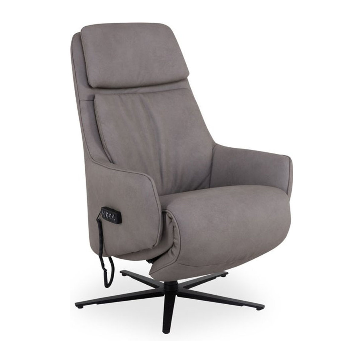 Himolla Relaxsessel 7365 aus Echtleder in Anthrazit und Grau im modernen Design - Bild 1