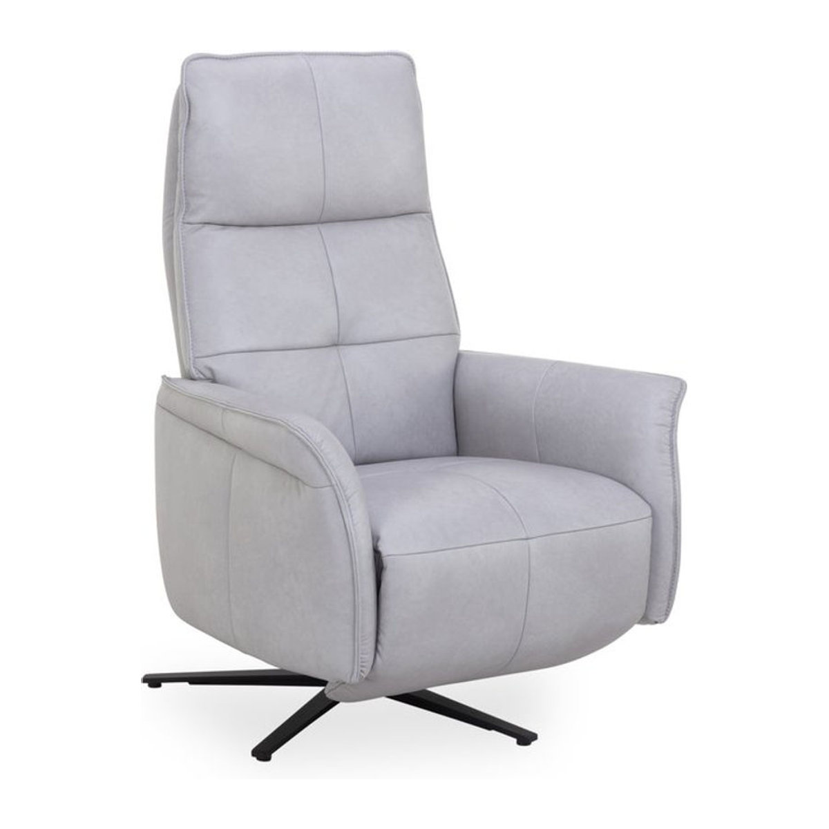 Himolla Relaxsessel 9361 aus Echtleder in Anthrazit und Grau im modernen Design B/T/H: 88 x 76 x 113 cm mit einer Höhe von 40 cm - Bild 1