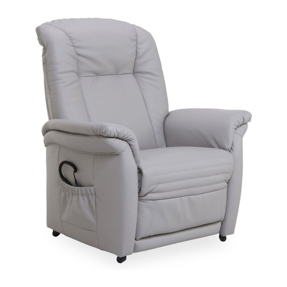 Himolla Relaxsessel DILLBERG aus Echtleder in Grau und Silber im modernen Design - Bild 1