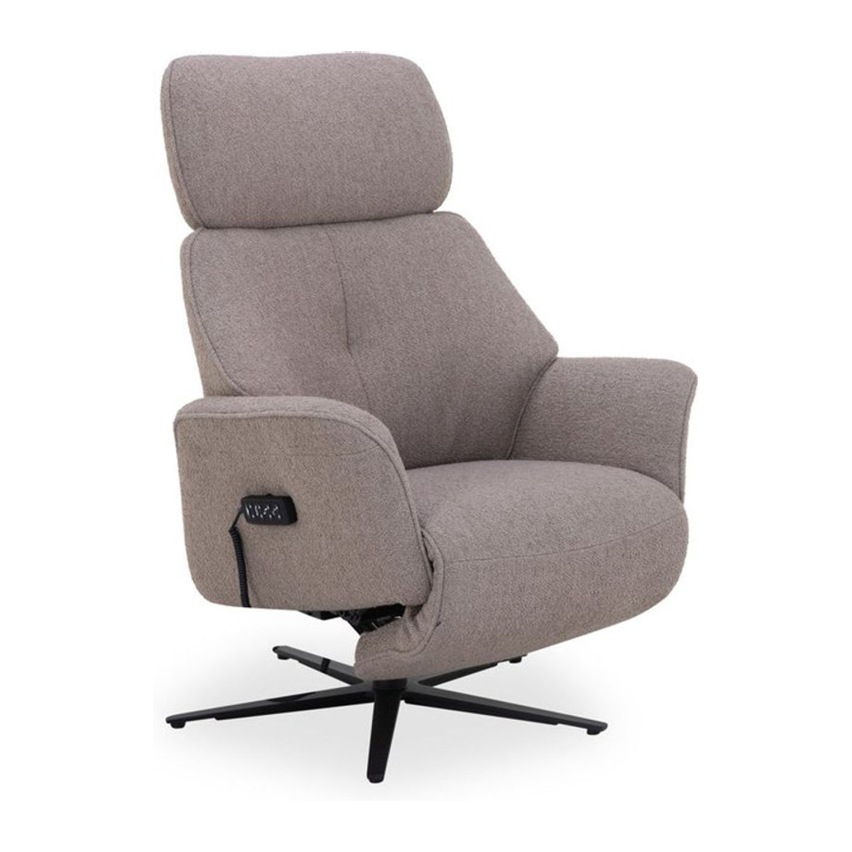 Himolla Relaxsessel MITTERKOPF in Stoff, Modern, Farben: Anthrazit, Braun, Taupe meliert, B/T/H: 80 x 89 x 111 cm, Sitzhöhe: 43 cm - Bild 1