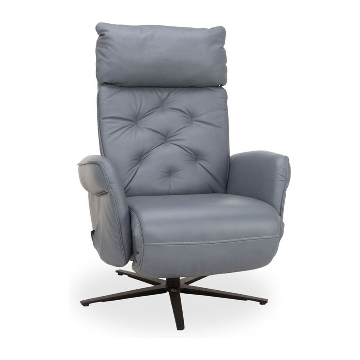 Himolla Relaxsessel Salzplatte aus Echtleder in Blau, Anthrazit oder Grau im modernen Design - Bild 1