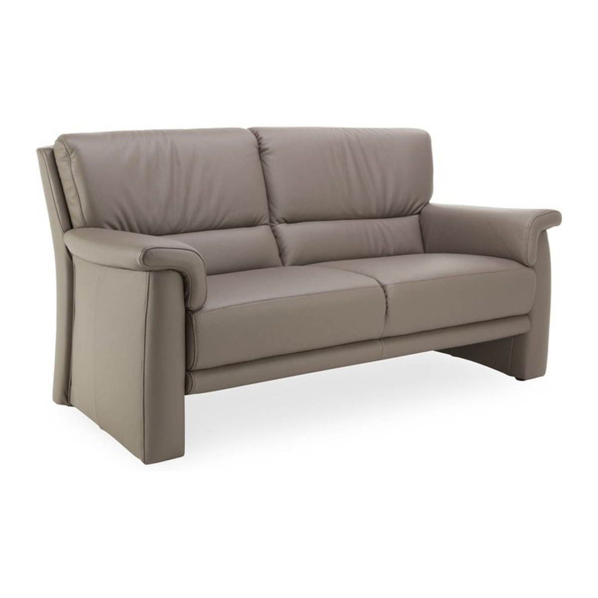 Himolla Sofa Moritz 2,5 Sitzer aus Echtleder in Grau Taupe Meliert - Bild 1