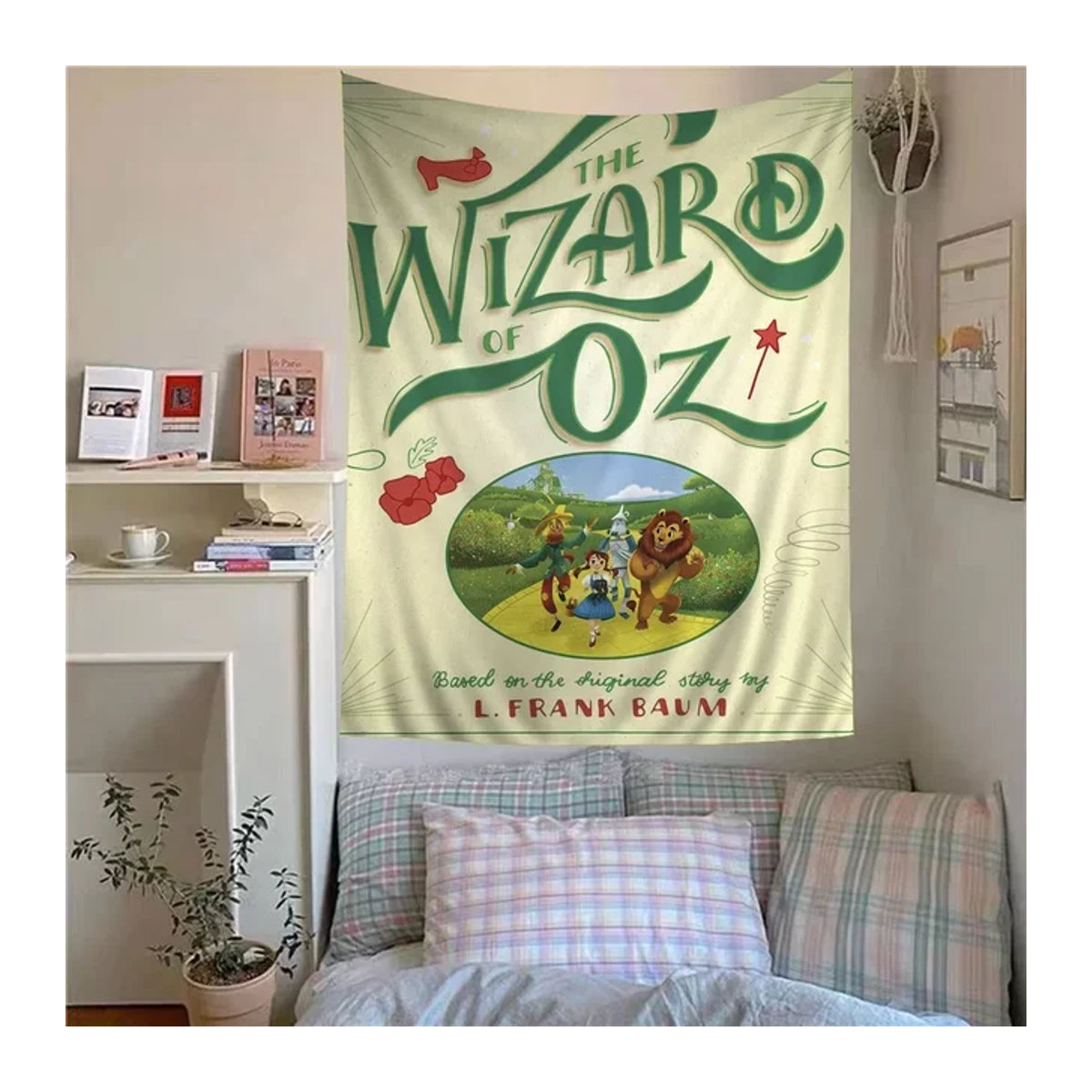 Hippie Wandbehang o-oz mit Zauberer-Motiv in Mehrfarbig, Bohemian Wandteppich für Wohnzimmer und Wohnheim, B/H: 70 x 70 cm - Bild 1