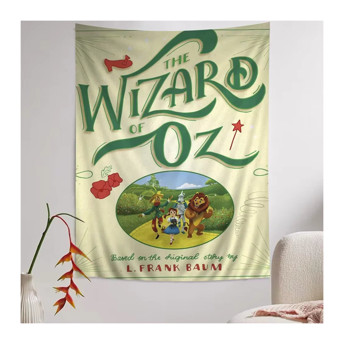 Hippie Wandbehang o-oz mit Zauberer-Motiv in Mehrfarbig, Bohemian Wandteppich für Wohnzimmer und Wohnheim, B/H: 70 x 70 cm - Bild 5