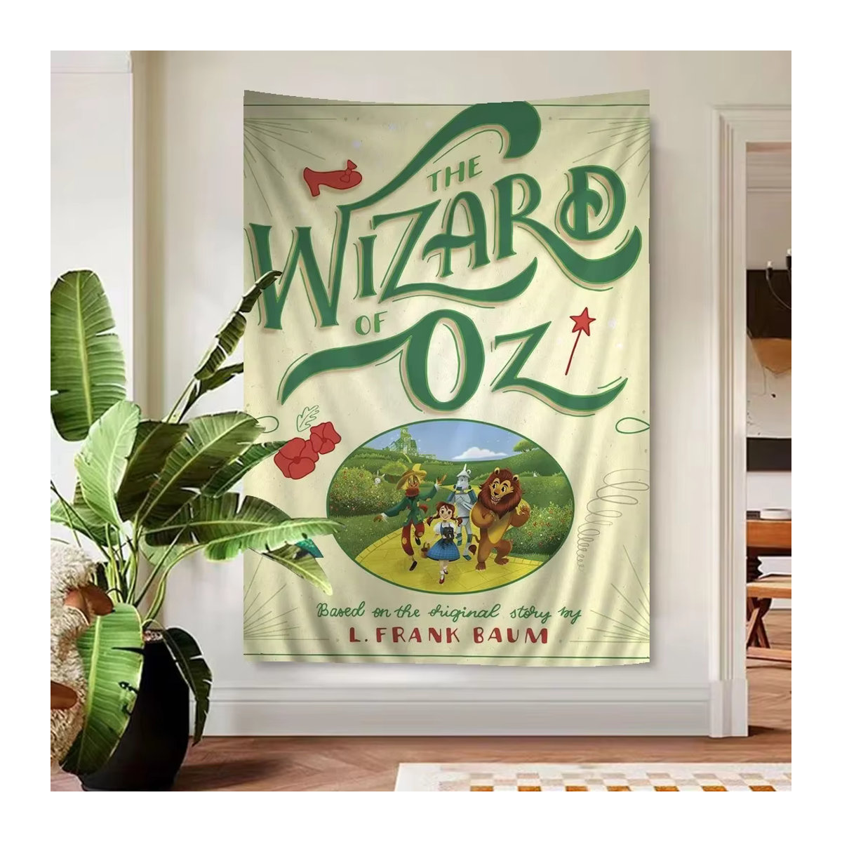 Hippie Wandbehang o-oz mit Zauberer-Motiv in Mehrfarbig, Bohemian Wandteppich für Wohnzimmer und Wohnheim, B/H: 70 x 70 cm - Bild 6