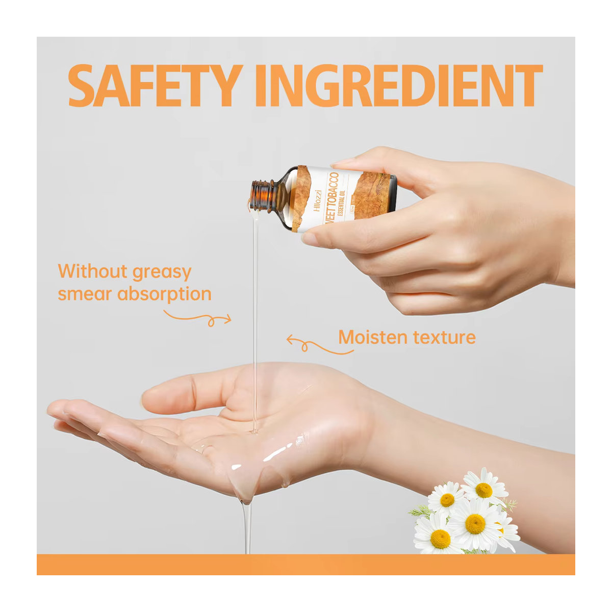 Hllozzi Ätherisches Öl Sweet Tobacco 30 ml in braunem Glas für Aromatherapie und Haarpflege - Bild 3