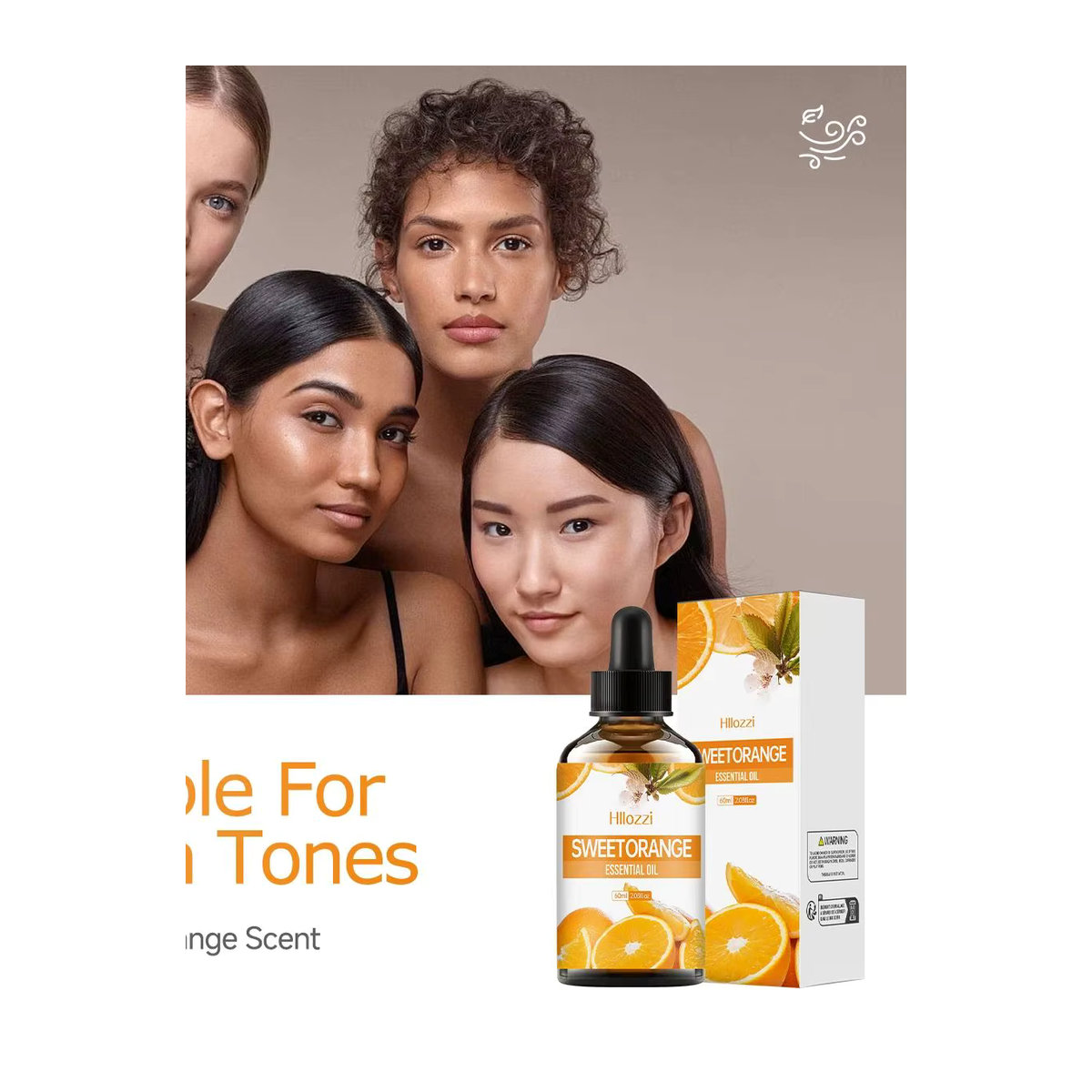 Hllozzi Ätherisches Orangenöl in Glasflasche für Aromatherapie und Luftbefeuchter, Farbe: Orange/Braun - Bild 7
