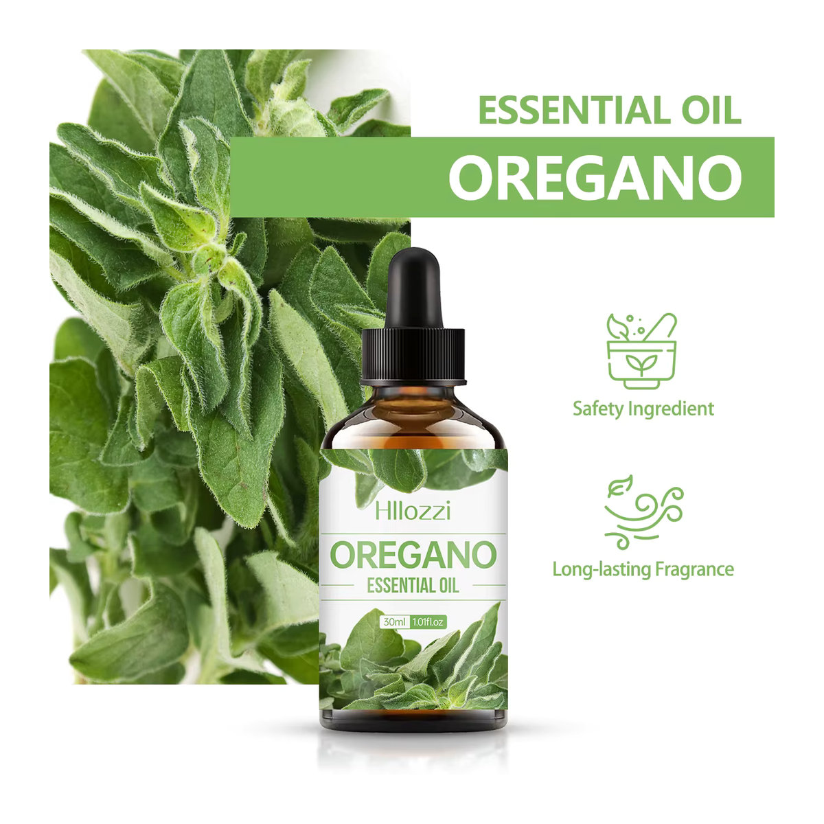 Hllozzi Oregano ätherisches Öl 30 ml für Aromatherapie und Luftbefeuchter - Bild 2