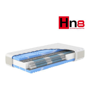 HN8 SCHLAFSYSTEME 7-Zonen Taschenfederkernmatratze Gelstar T-1000 XXL, Weiß, B/T: 90 x 200 cm, Härtegrad H2
