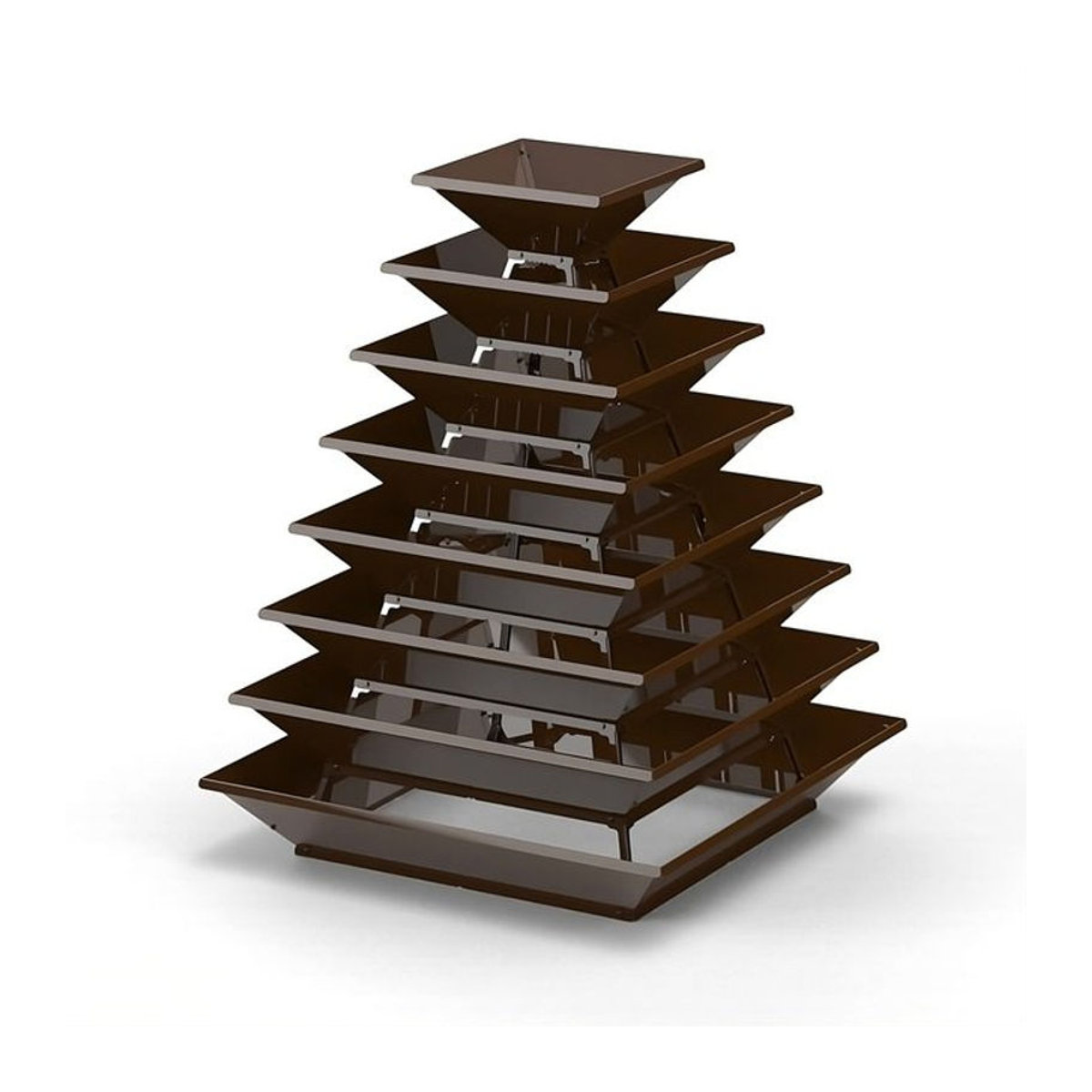 Hochbeet HighBeet Tower mit 8 Ebenen in Braun - Bild 1