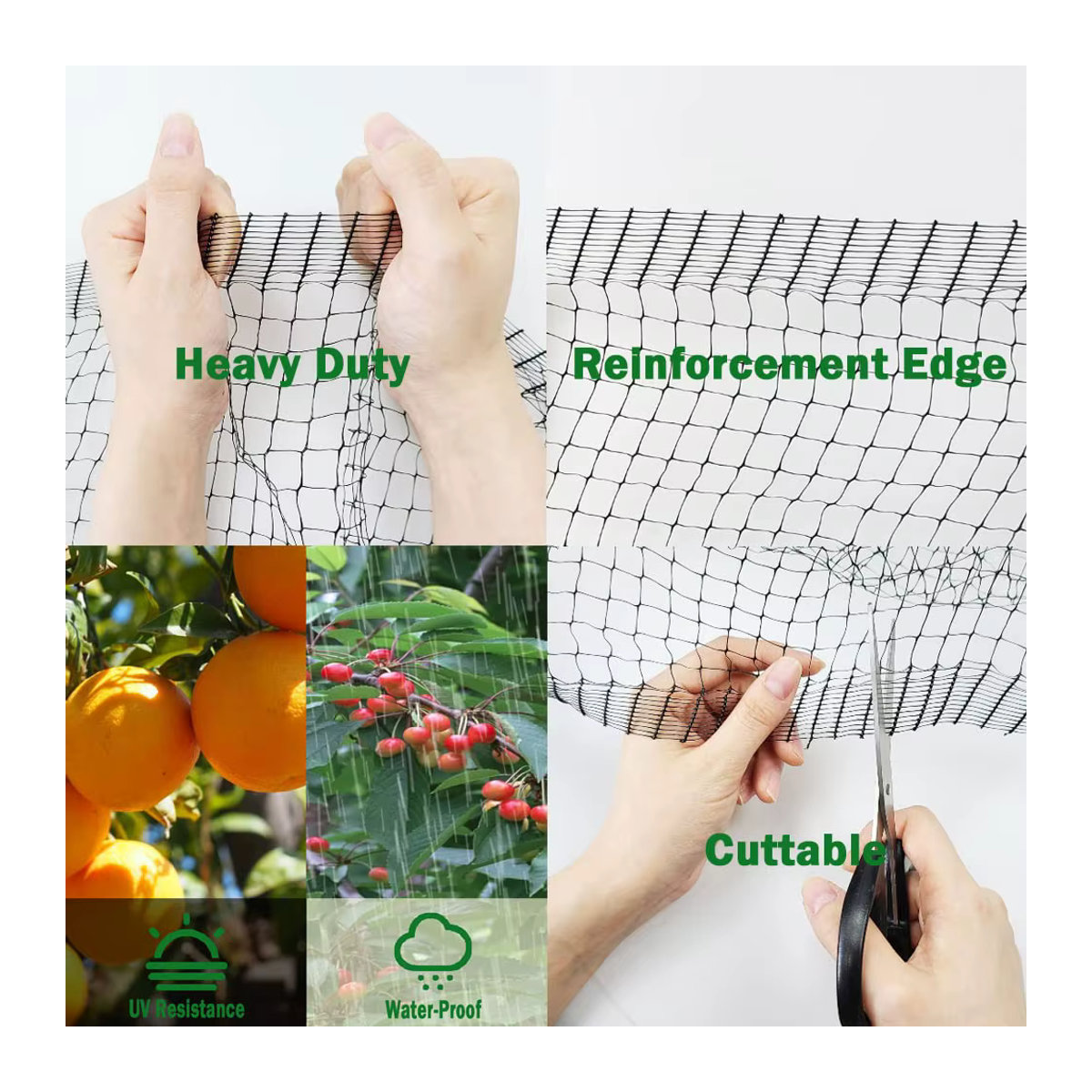 Hochleistungs-Gartenschutznetz zum Schutz von Gemüse und Obstbäumen gegen Vögel und Schädlinge - Bild 3