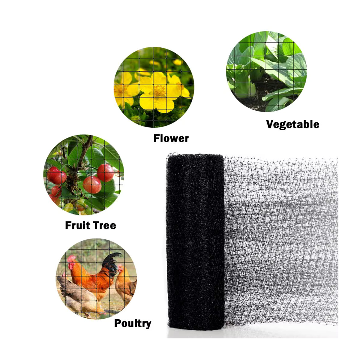Hochleistungs-Gartenschutznetz zum Schutz von Gemüse und Obstbäumen gegen Vögel und Schädlinge - Bild 4