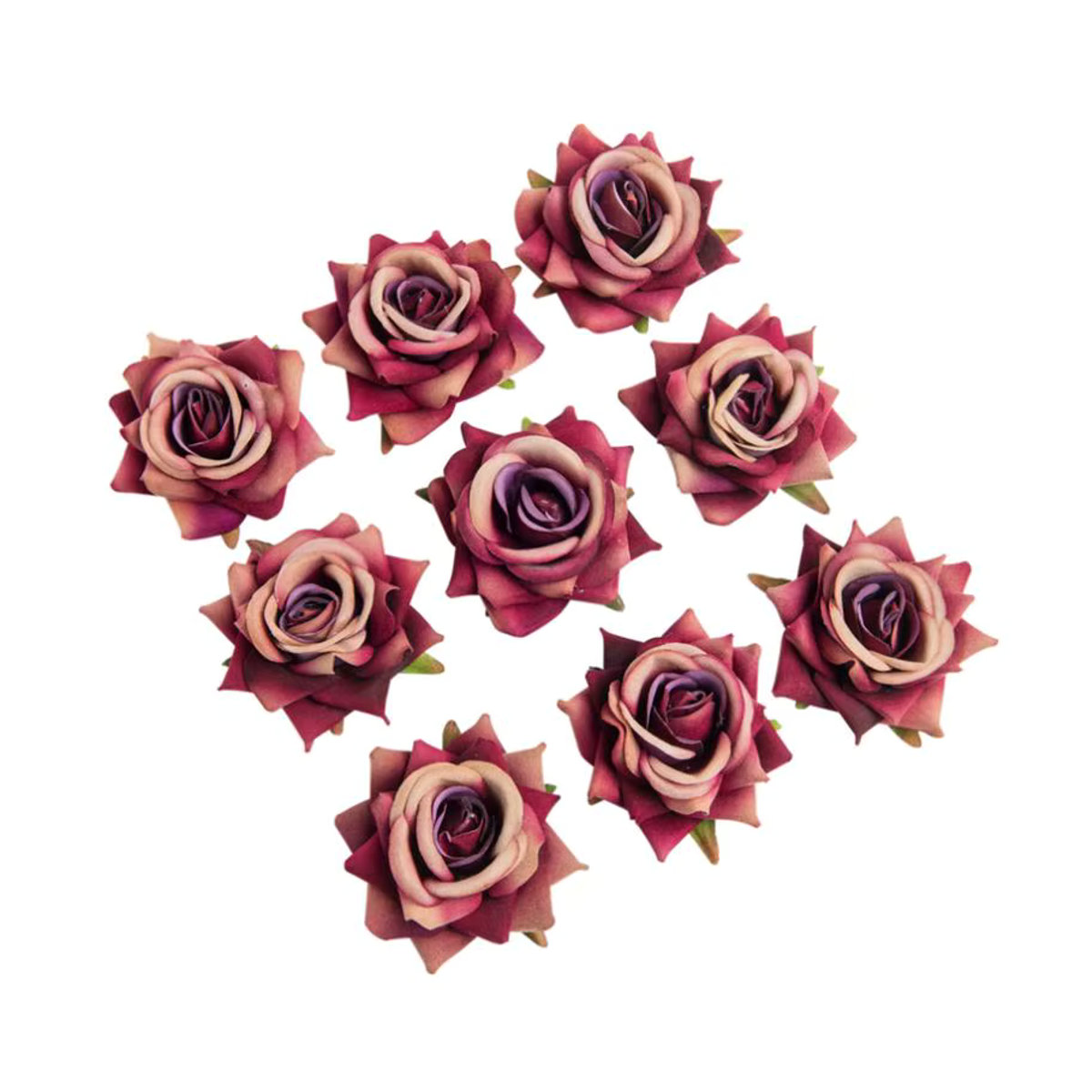 Hochwertige künstliche Flanell-Rosen von smr in Champagner für Hochzeit und Dekoration - Bild 2