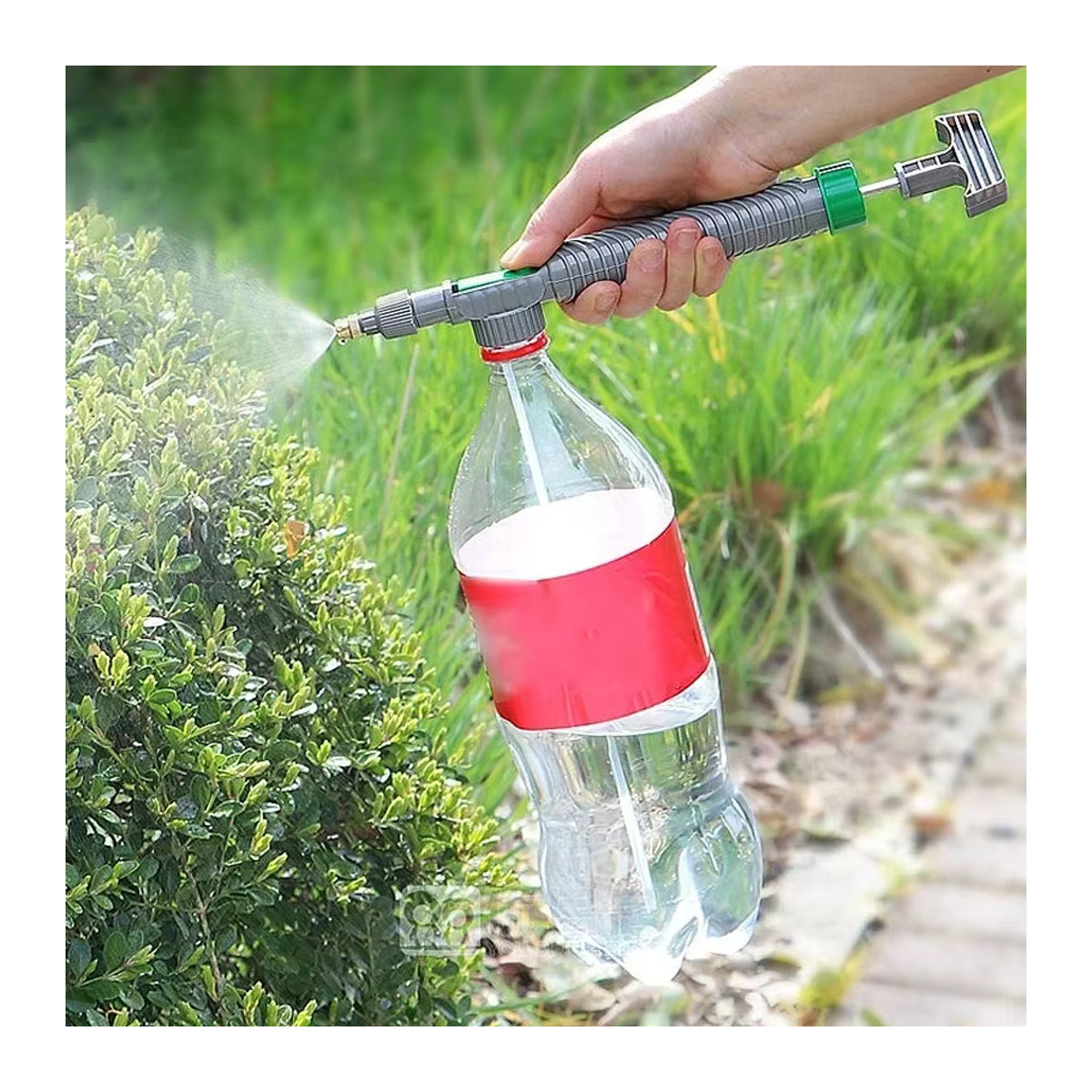 HOCOSHINE 10er Set Manuelle Hochdruck Sprühflasche mit einstellbarer Düse für Gartenarbeit und Blumenbewässerung - Bild 2
