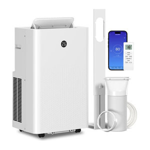 HOMCOM Mobiles Klimagerät 4-in-1 mit 12.000 BTU und 3,5 kW, Weiß, mit WiFi und Sprachsteuerung für Räume bis 35m2
