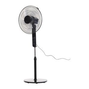 HOMCOM Standventilator in Schwarz aus Metall und Kunststoff mit 45 cm Durchmesser