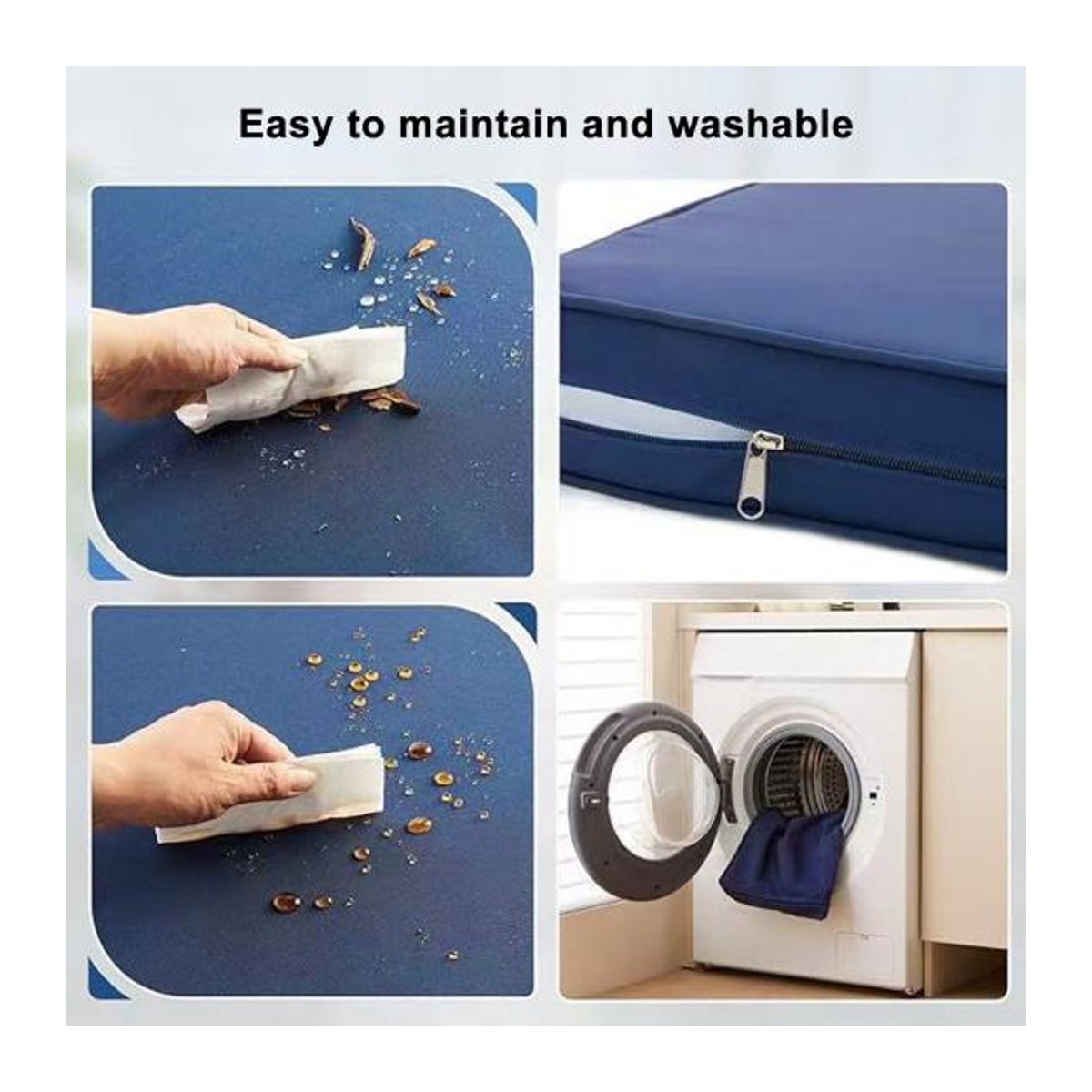 Home Textile Star Outdoor Bankkissen aus Polyester, wasserdicht und rutschfest, rot - Bild 2