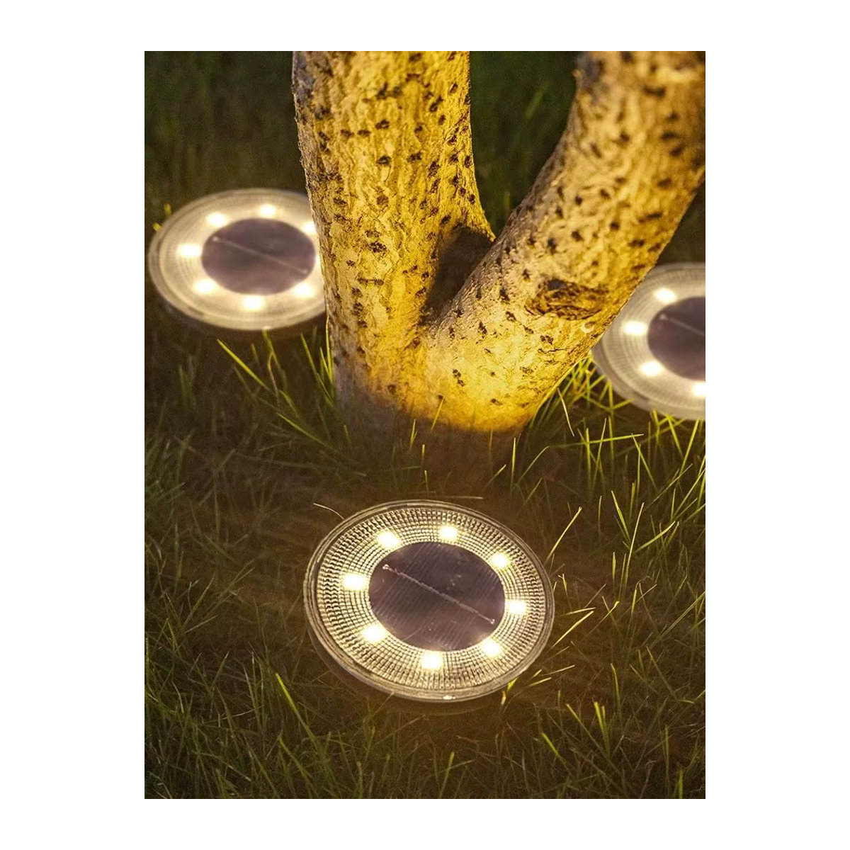 HOMEFISH LED Solar Wegeleuchte IP68 Wasserdicht Minimalistisch für Garten und Einfahrt - Bild 1