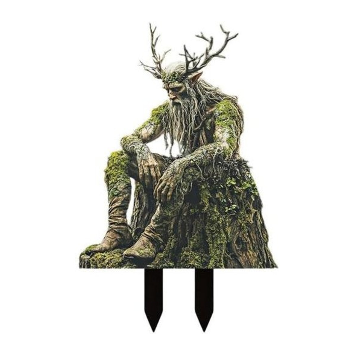 HOMEKA Topfschild Stecker aus Holz und Acryl in Elfen zur Dekoration für Innen und Außen sowie den Garten - Bild 1