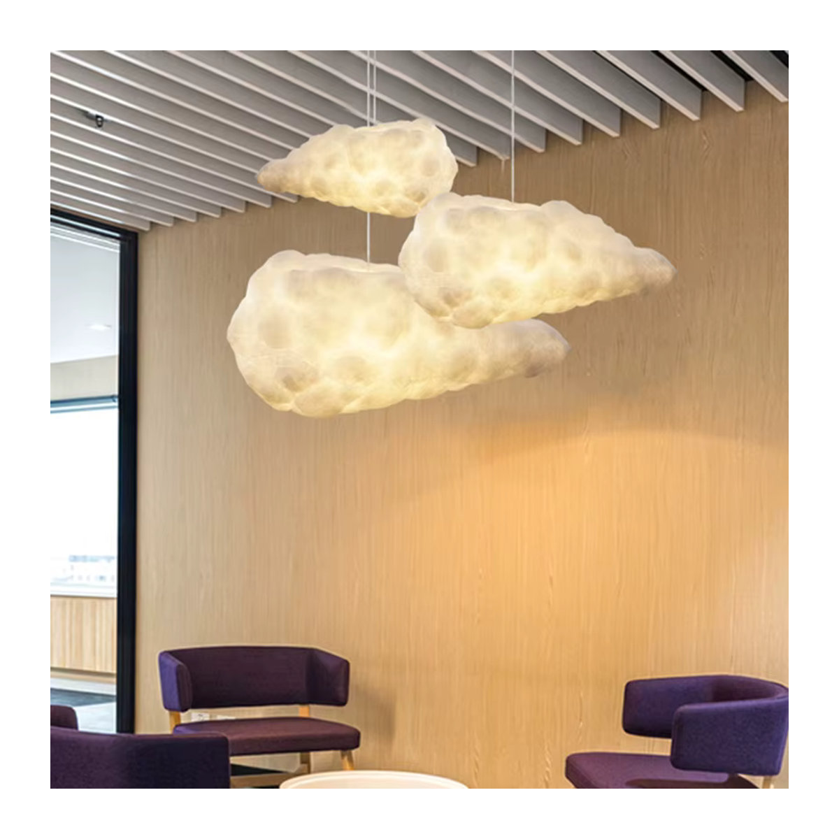 HomeLover Nordic Cloud LED Kronleuchter in Weiß im skandinavischen Design für Schlafzimmer und Kinderzimmer - Bild 3