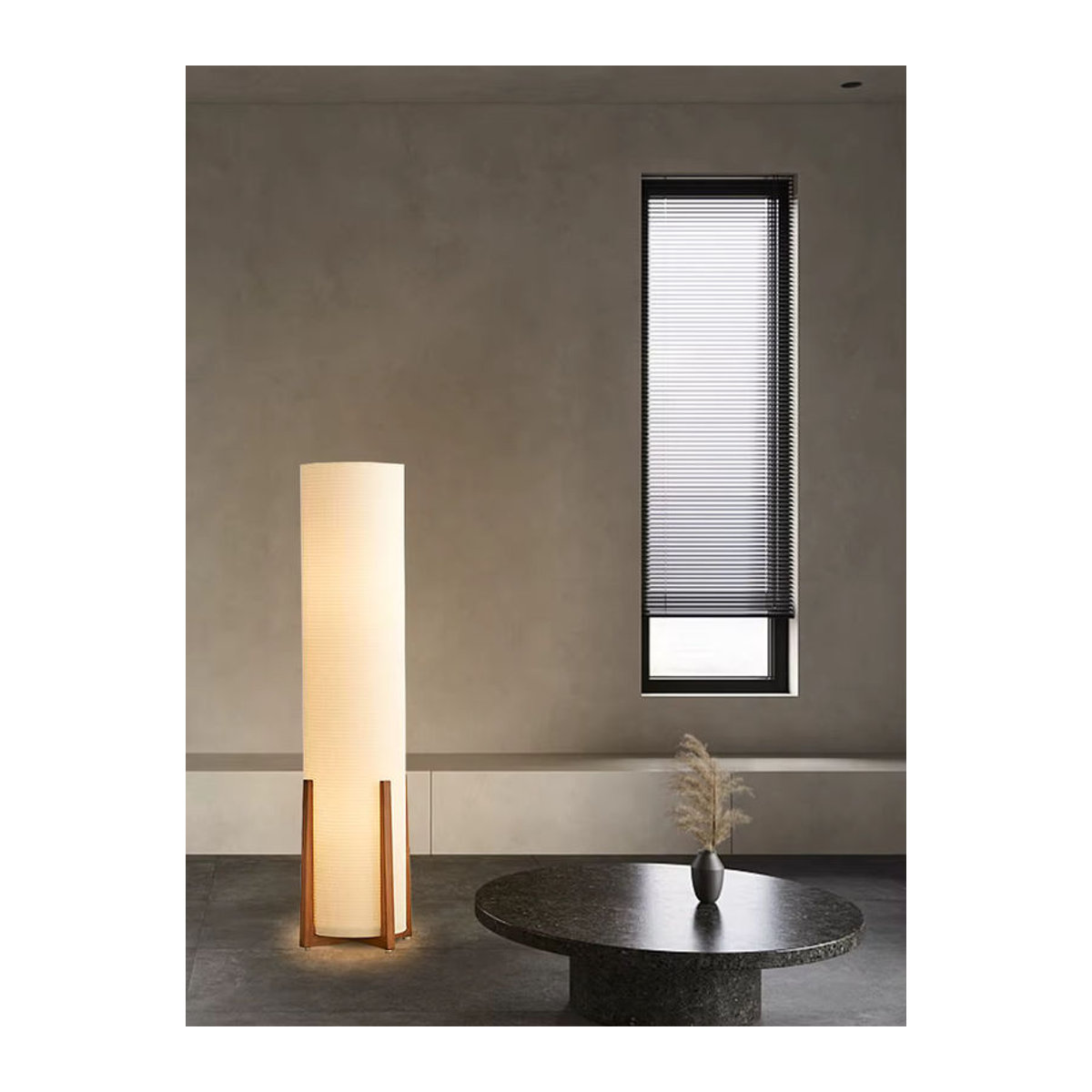 HomeLover Nordische Stoff Stehlampe im skandinavischen Design für Wohnzimmer, Schlafzimmer und Arbeitszimmer - Bild 5
