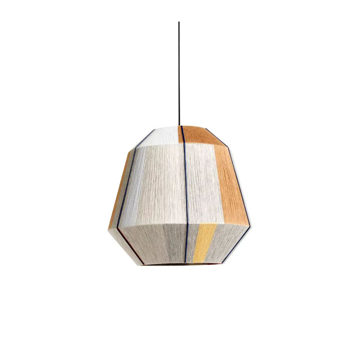 HomeLover Pendelleuchte im Bohemian Stil aus Hanf, Rattan und Holz in Bunt - Bild 3