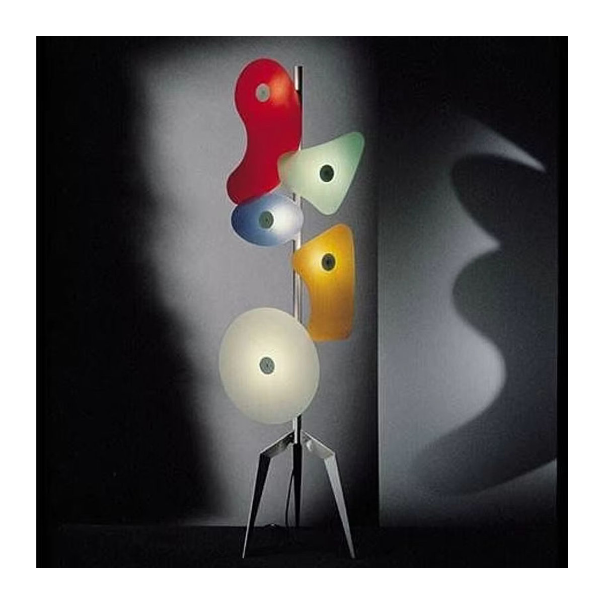 HomeLover Skandinavische LED-Stehlampe aus Acryl mit Farblicht in Bunt und Kaltweiß - Bild 3