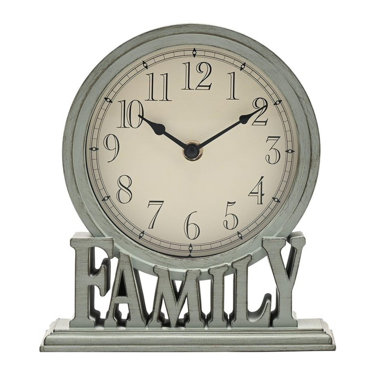 Hometime Kaminuhr Familie in Hellblau mit analogem Zifferblatt - Bild 1