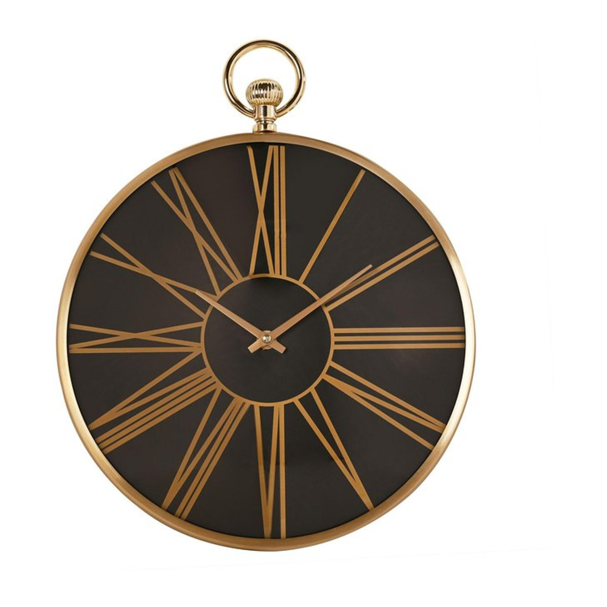 Hometime Wanduhr aus Aluminium in Gold, Durchmesser: 32 cm - Bild 1