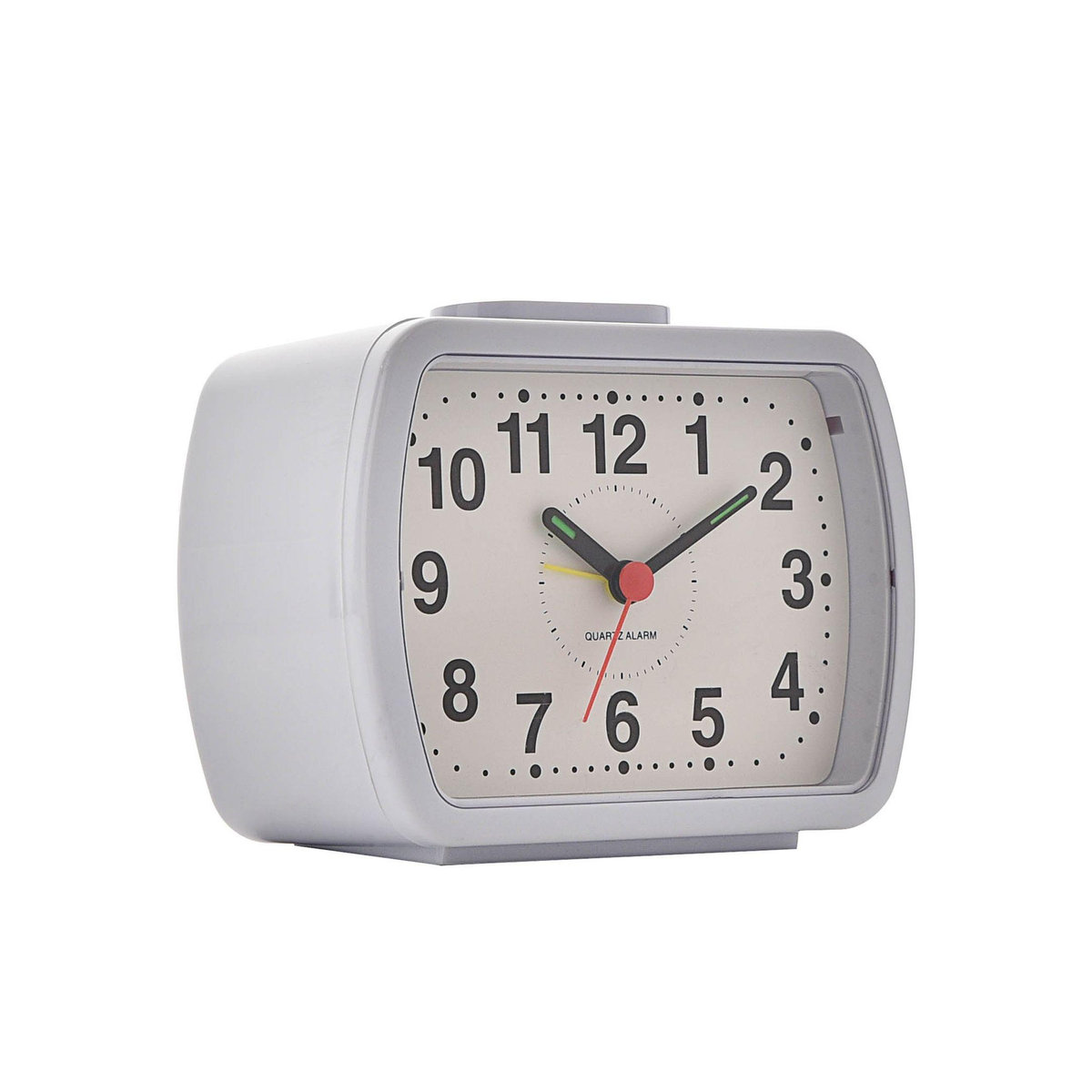 Hometime Wecker Oblong mit analogem Zifferblatt in Weiß und Grün mit leuchtenden arabischen Ziffern und Piepton-Alarm, B/T/H: 11,6 x 6,8 x 6,8 cm - Bild 2