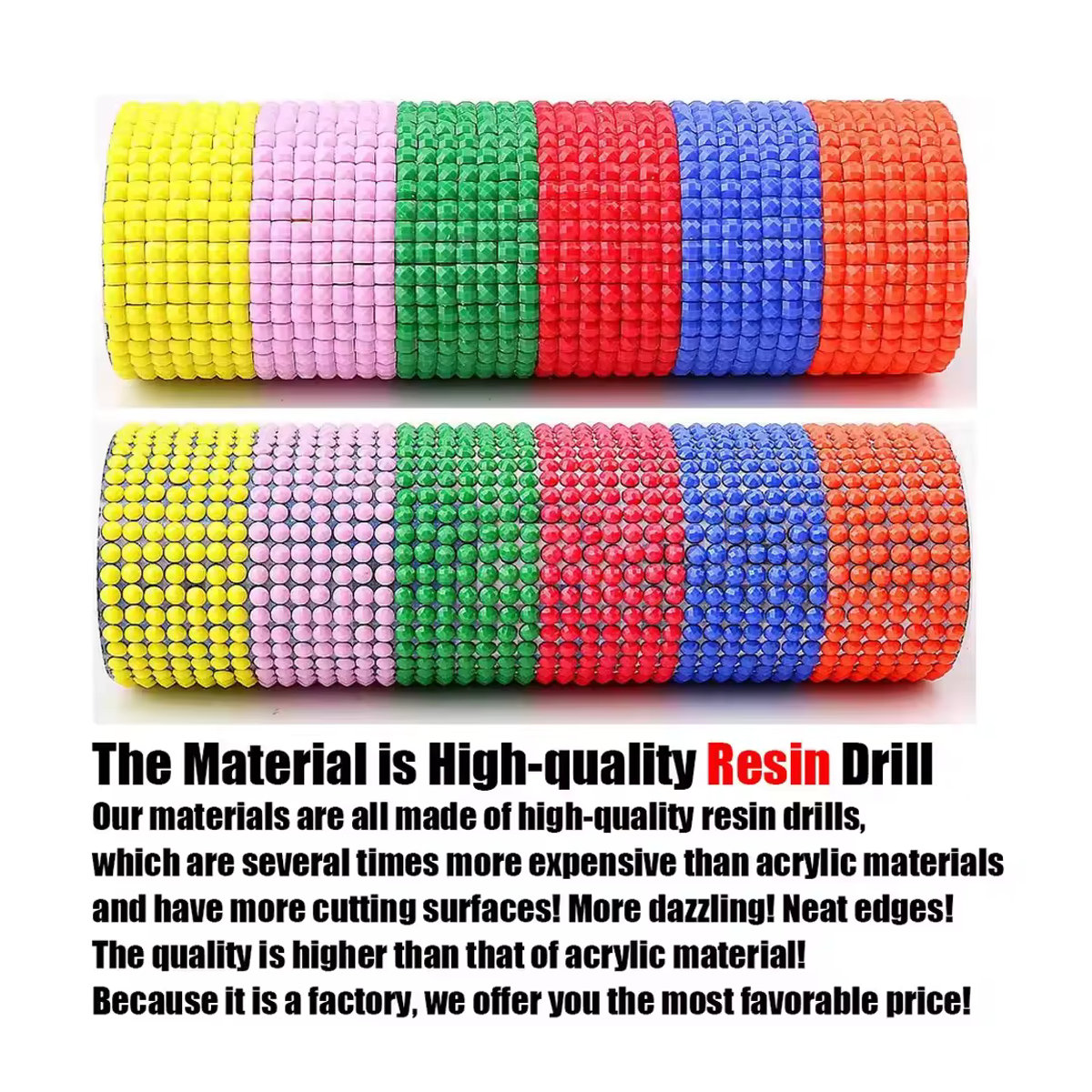 HOMFUN DIY 5D Diamantmalerei Set mit 120 Farben und AB-Steinen in Mehrfarbig - Bild 2